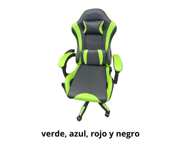 &u+ SILLA GAMER 2 ALMOHADONES APOYA BRAZOS REGULABLES